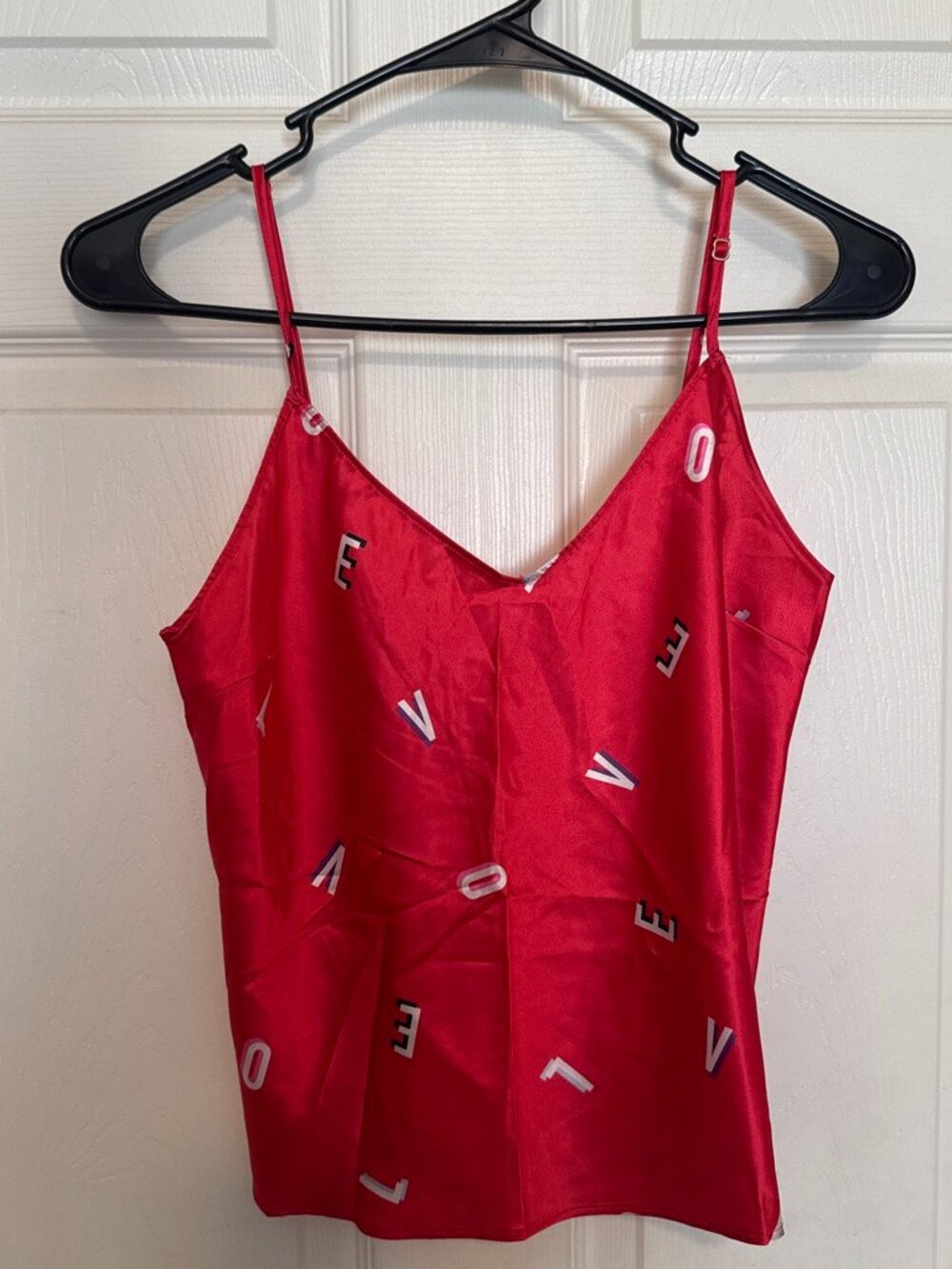 Victoria's Secret Sassy Red Satin Lingerie Cami Gently Used Size S